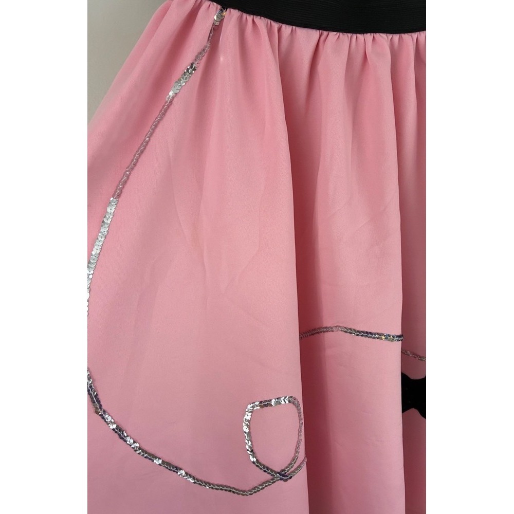 Poodle Skirt Women's Small Pink 50s Retro Rockabilly Costume Spirit Halloween
